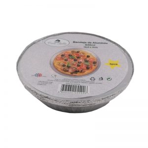 bandeja aluminio tampa 640ml pack 3